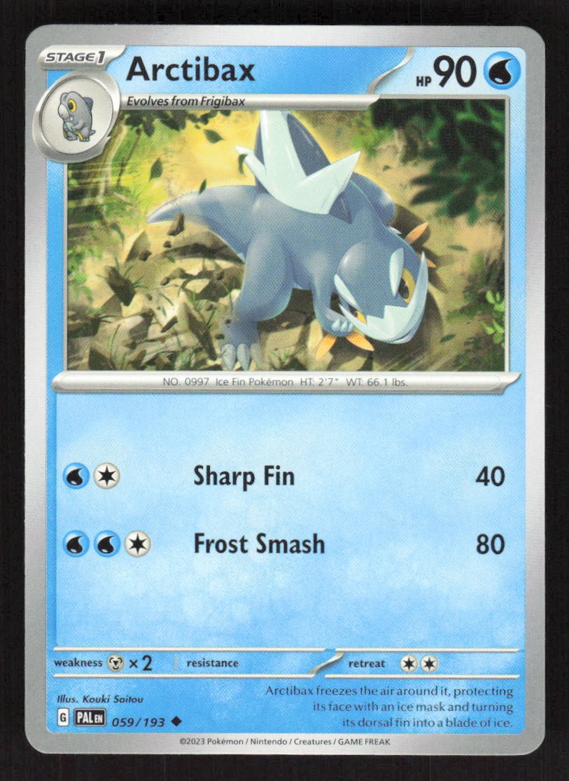 2023 Arctibax Paldea Evolved 059/193 Pokemon TCG