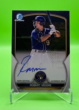 2023 Bowman Baseball Robert Moore Chrome Prospect Autographs