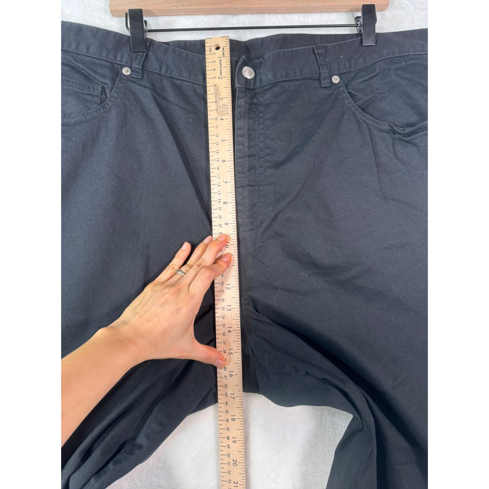 Lauren Ralph Lauren Black Cropped Capris Pants Side Zip Plus Size 22W High Rise image 7