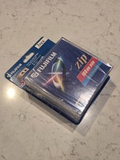 New - 3 Fujifilm 100MB Zip Disks Vintage Data Storage Media 3 Pack