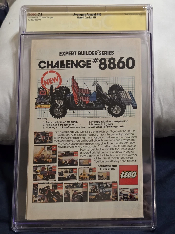 Paquete de cómics de X-Men calificado/firmado por CGC Avengers anual 10 y Uncanny X-Men 171 Foto 3 de 4