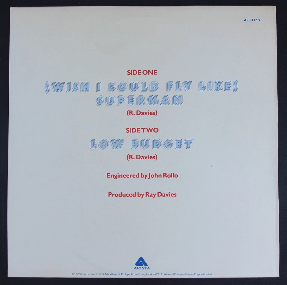 Kinks- Lot - 3 UK 12" Singles- All Arista Records- Original Pressings- Near Mint - Image 3 of 4