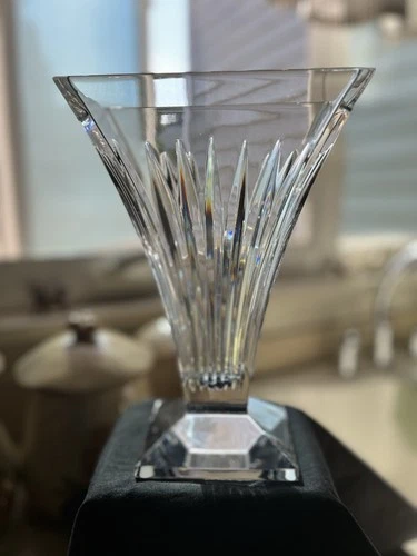 Vintage Waterford Irish Cut Crystal Vase 10”