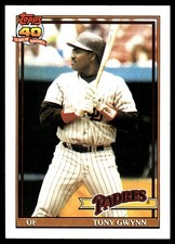 Tony Gwynn 1991 Topps #180 San Diego Padres MLB READ FREE SHIPPING AutographDen