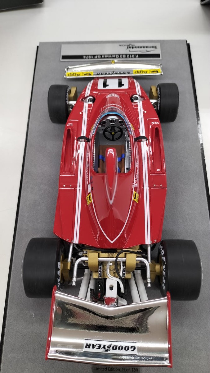 180台限定 1/18 Tecnomodel フェラーリ 312B3 1974 Tecnomodel TM18-89B 1/18 Ferrari 312 B3 1974 F1 German GP