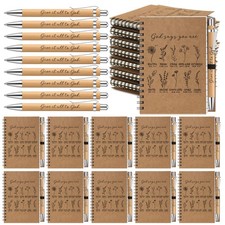 20 Christian Notebooks Bulk Mother's Day Gifts Prayer Journal Bible Verse Pens