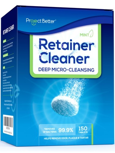 Retainer Cleaner for Dental Appliances and Night & Mouth Guard, Denture Clean...
