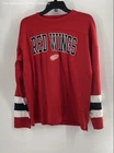 NHL Mens White Red Detroit Wings Signed Pullover Jersey Size Medium