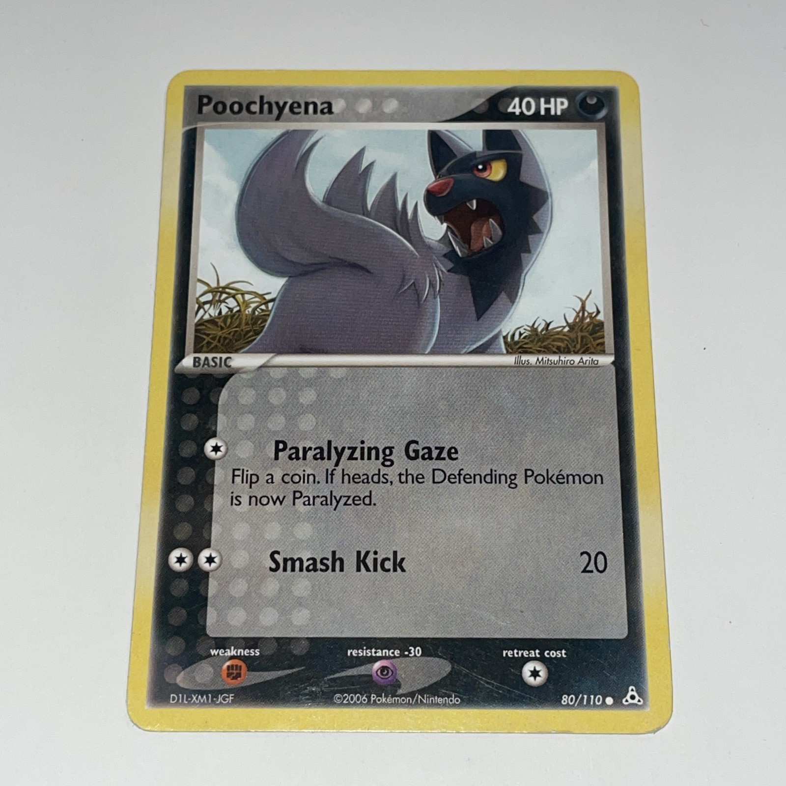 Poochyena 80/110 EX Holon Phantoms Regular Pokémon TCG Card NM