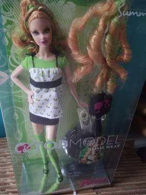 2007 BARBIE TOP MODEL SUMMER HAIR WEAR - New in Box
