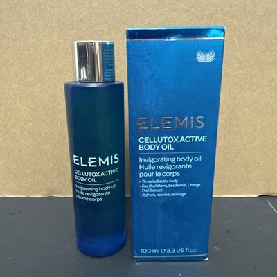 Elemis Cellutox Active Body Oil 3.3oz /100mL Full Size Detoxify Revitalize Skin 