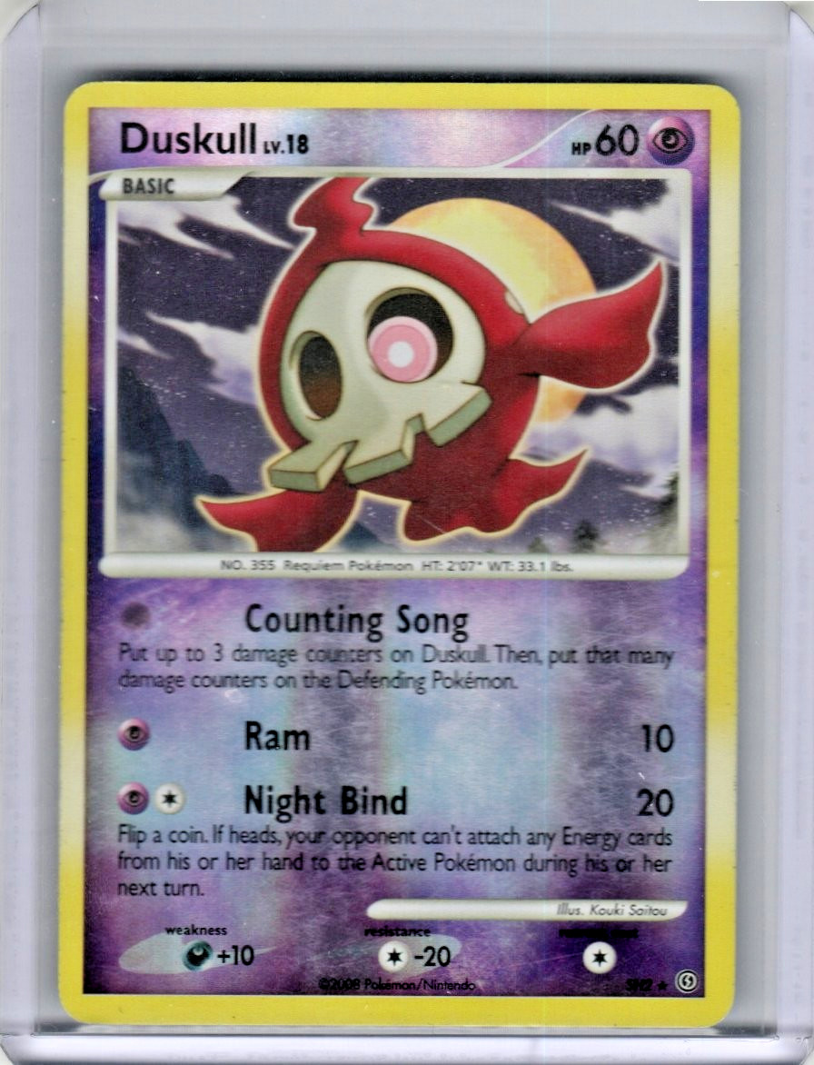 Pokemon TCG Stormfront Shiny Duskull SH2 Reverse Holo Rare 