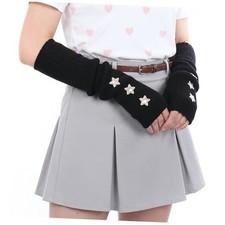 1 par de lindos calentadores de brazos con forma de estrella, accesorios