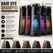 200ml Polar Hair Instant Dye Shampoo Hair Color Shampoo for Hair Natural Color