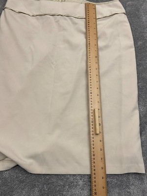 Matalan Amaranto Damen beige langer Rock gefüttert Reißverschluss hinten Größe UK 18