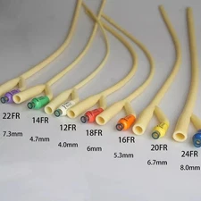 2-Way Urethral Foley Catheters, Sterile High quality, Pliable, Silicone- Coated