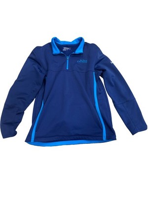 Nike golf 1/4 zip Kiva Dunes  2 shades of Blue Gulf Shores Color block Pullover