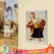 18x24" LED Backlit Movie Poster Art Picture Frame Light Box Advertising Display