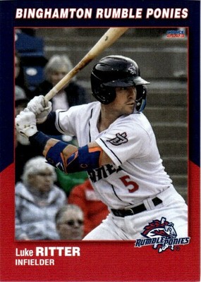 2023 Luke Ritter Choice Minor League Rookie RC Binghamton Rumble Ponies