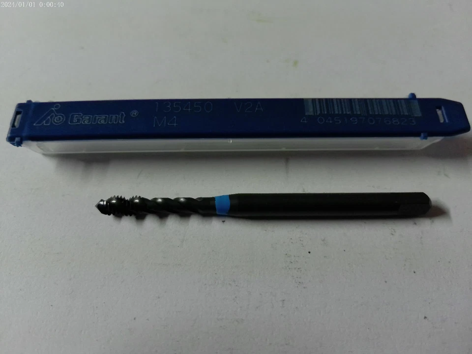 Garant 135450 Gewindebohrer Bohrer M4 HSS / V V2A - Bild 1 von 1