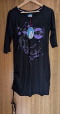Mambo Goddess Ruched Detail Side Tied Tunic Dress Size 12 Large Graphic - NWT