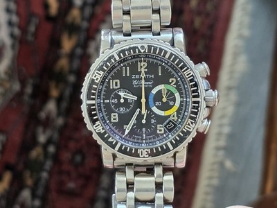 Zenith Rainbow Flyback Men's Watch Steel Bracelet