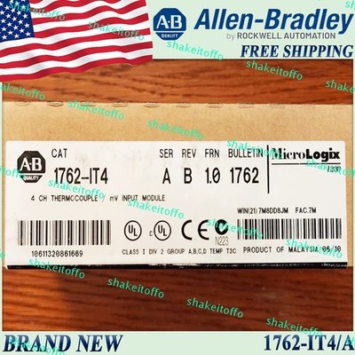 Factory New in Box AB 1762-IT4/A MicroLogix Input Module 1762IT4 serA Free Ship