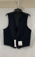 Calvin Klein Men's Black Huxley Wool Stretch Suit Vest 42 Regular NWT