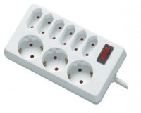 REV Ritter REV socket line 9-fold 1.4m 1.4m 250V White 190 x 40 x 00250101