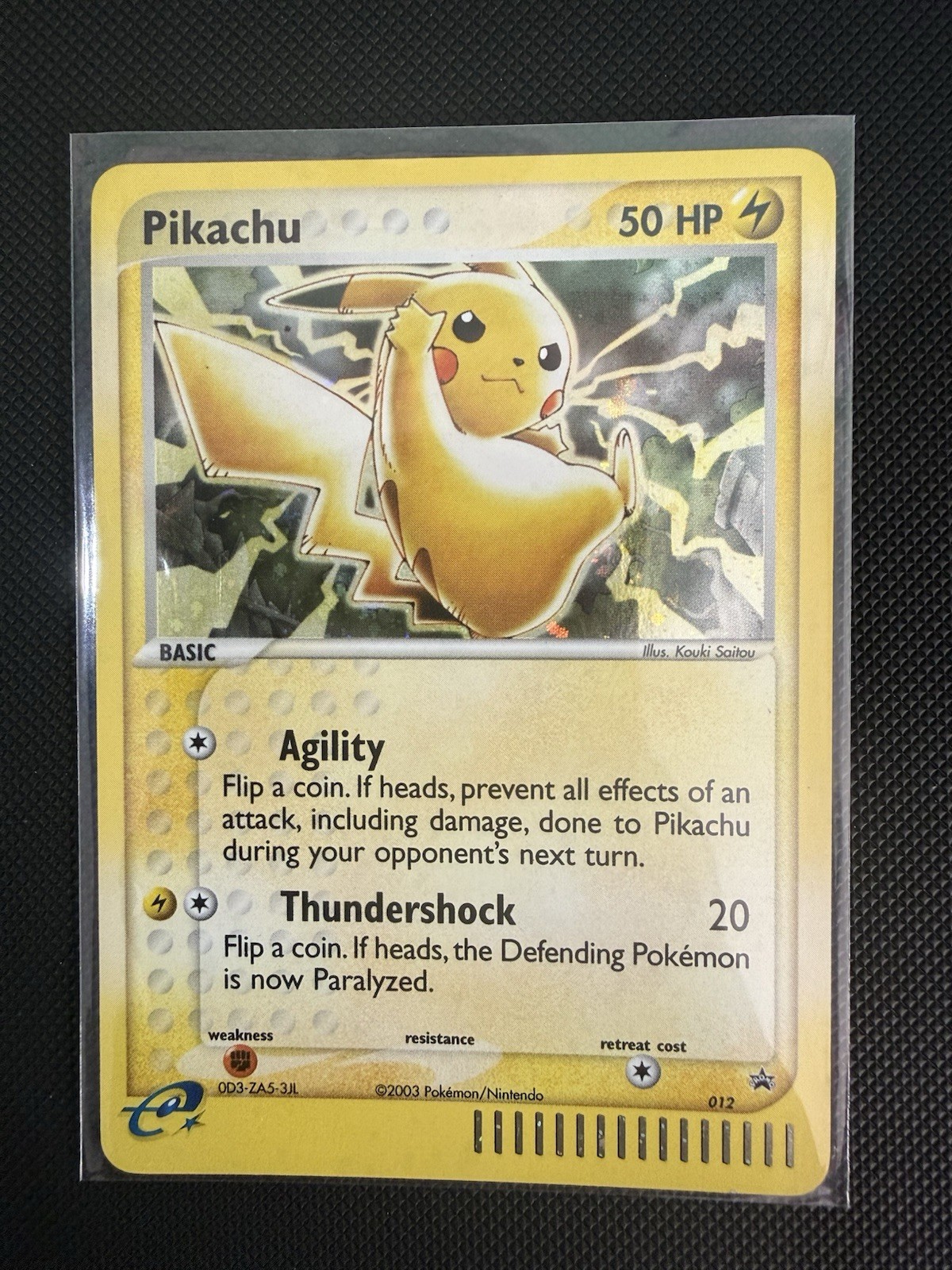 Pikachu Promo Holo 012/012 2003 Pokemon TCG Nintendo