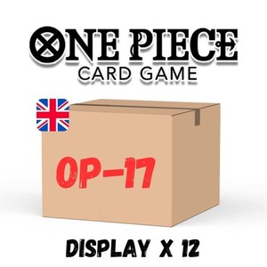 ONE PIECE OP17 SEALED CASE 12 BOOSTER BOX ENGLISH - PREORDER 28/08 ENG OP 17