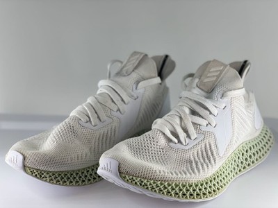 Adidas Alphaedge 4D Men's Running Shoes White/Green US 12 EF3454