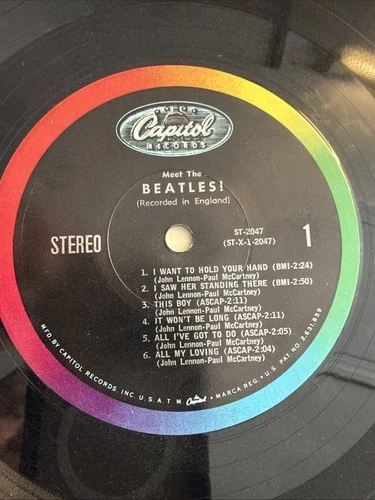 The Beatles – Meet The Beatles - 1964 Mono Vinyl LP Record Album Capitol T 2047
