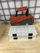 Plano Series 3500 Softsider Gray/Orange Tackle Bag With Utility Boxes