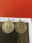 franklin half dollar lot 54/57 D
