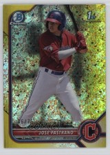 2022 Bowman Chrome Prospects Yellow Mini-Diamond Refractor 6/75 Jose Pastrano