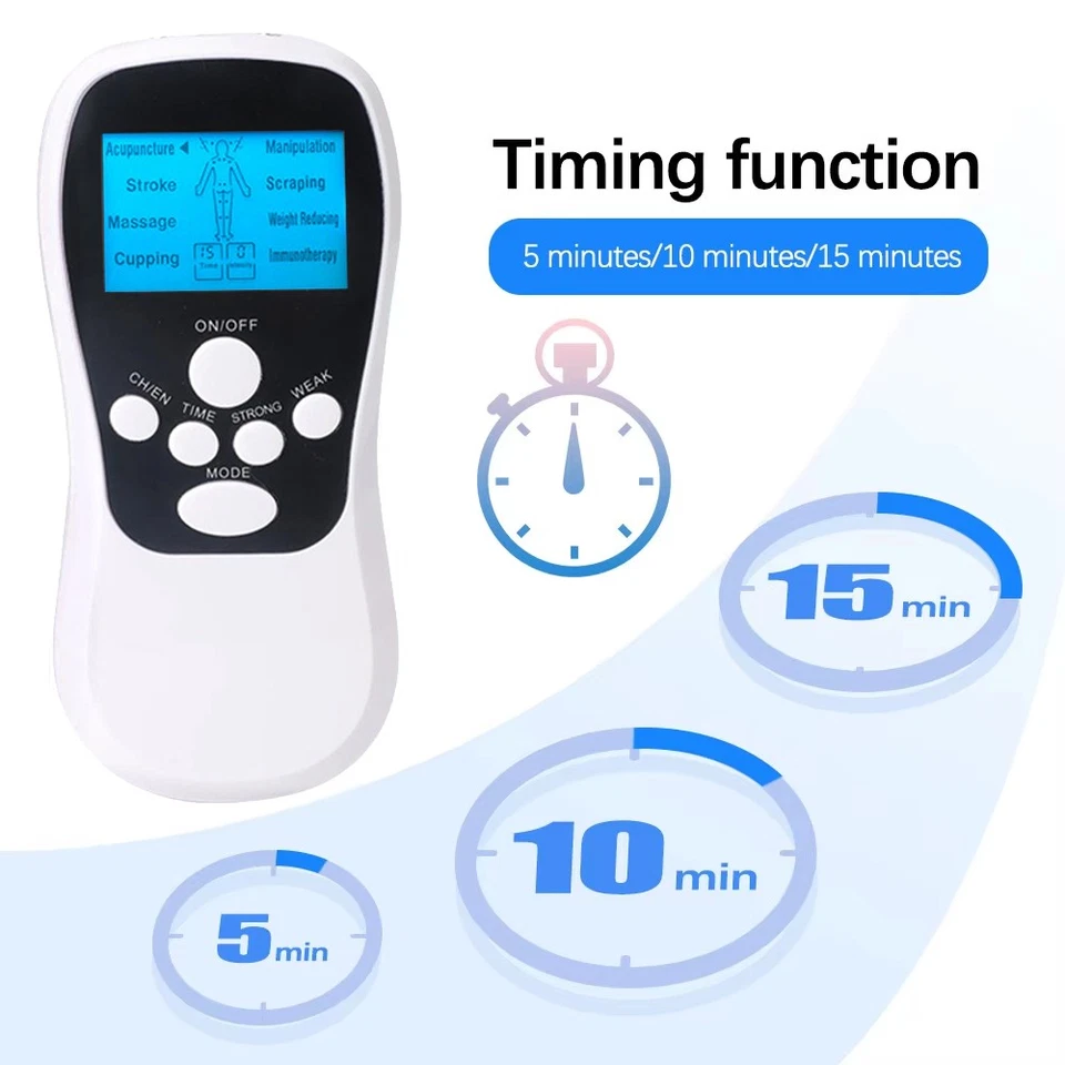 TENS Geräte Schmerztherapie 8 Modi Akupunkt-Massagegeräte Digital Reizstromgerät - Bild 4 von 4