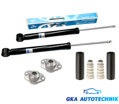 2x Stossdämpfer hinten + Domlager +Protection-Kit für VW BORA GOLF 4 1J VARIANT