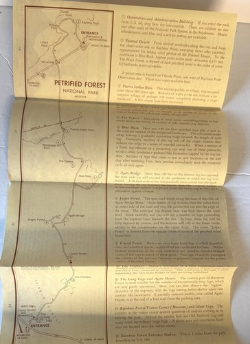 Brochure da viaggio vintage 1963 The Petrified Forest National Park Arizona - Foto 8 di 11