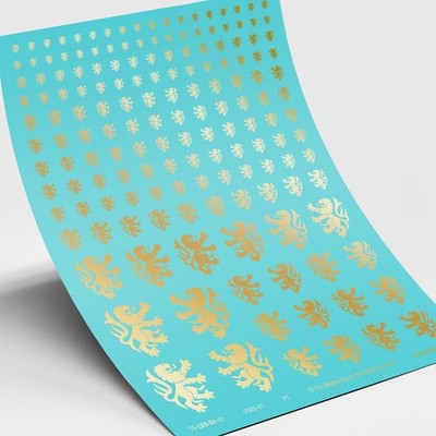 Heraldische Löwe Wasserrutsche Transfers Aufkleber