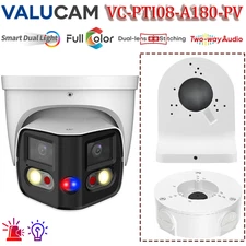 4k 8MP 180° Panoramic 2Way Talk TiOC camera+Wall Mount Bracket Junction Box lot