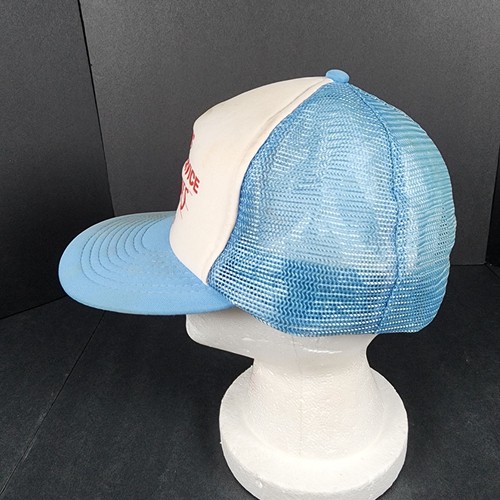 Vintage Clarks Auction Service Snapback Trucker Hat Blue Mesh - Picture 3 of 7