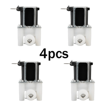 4Pcs 1/4'' 24VDC NC Electric Solenoid Valve Push-In Connectors Quick Connect