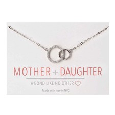 Gifts for Mom, Mother Daughter Gift - Interlocking Circle Petite Necklace in ...