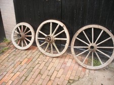 Reclaimed original cart wheel