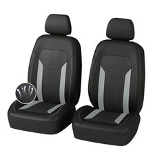 4PCS Cooling Car Seat Covers,Breathable Front Seat Covers with Mesh Gray