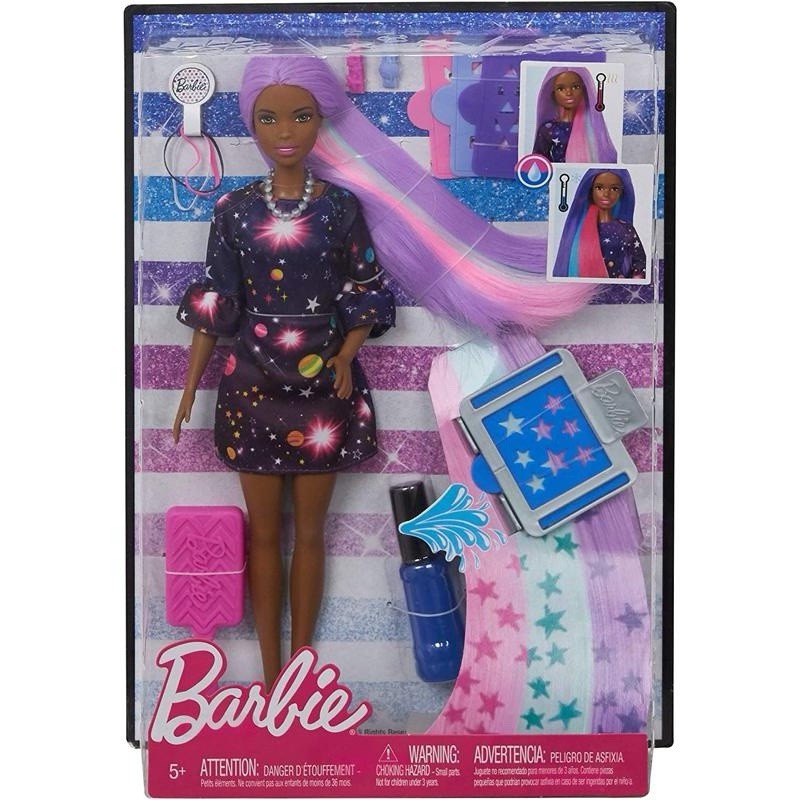 Barbie Color Surprise Doll with Rainbow Color Long Hair Purple | eBay