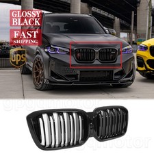 For Bmw G01 X3 G02 X4 M40i Lci 2022-2025 Glossy Black Front Kidney Grille Grill