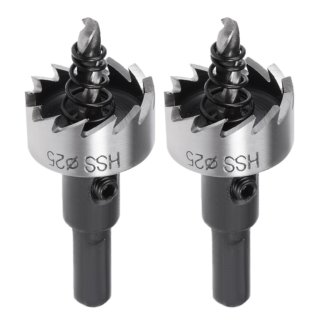 2 Pcs 25mm HSS Drill Bit Hole Saw Cutter for Metal Alloy Wood