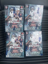 2025 Topps Chrome NFL Football Factory Sealed Value Blaster Box (4 BLASTERS)